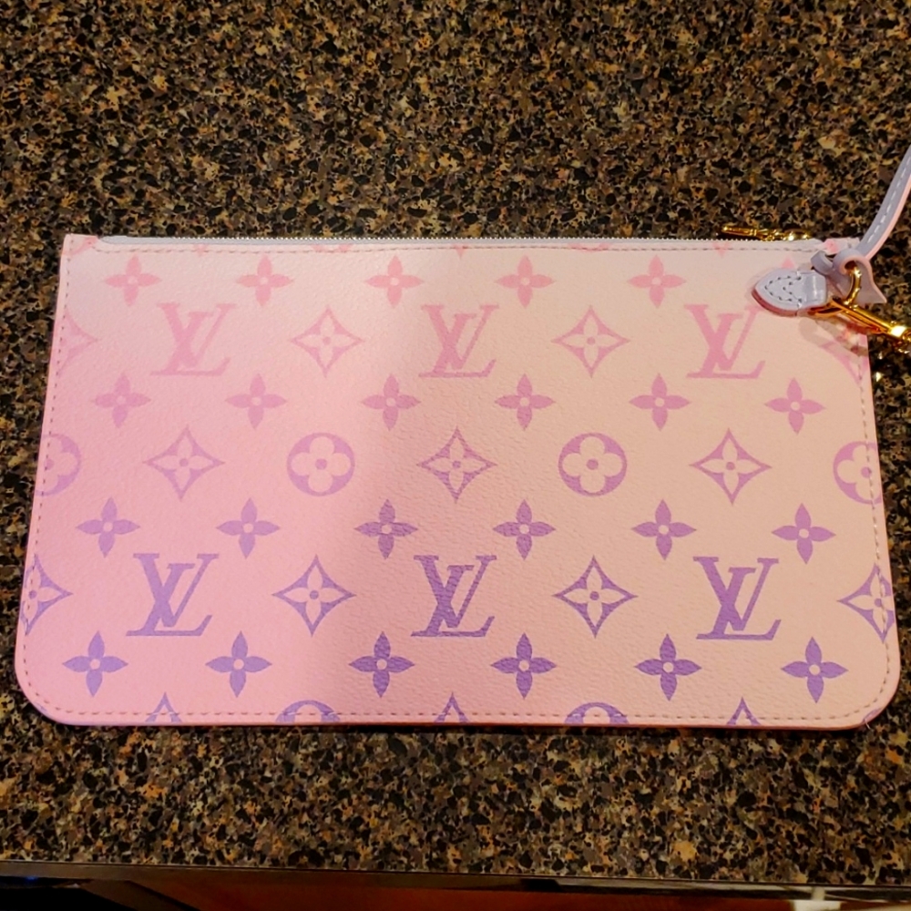 Neverfull MM Sunrise Pastel IN THE CITY pouch